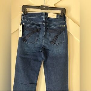 7 For All Mankind Tailorless Dojo Jeans Women's Flare Leg Trousers NWT Size 26